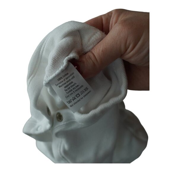 EUC Janie & Jack Preppy White Polo Size 6-12M - Picture 4 of 4